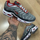 Nike Air Max Tn Plus Cinza/Branco/Vermelho
